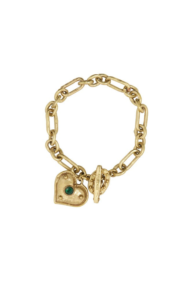 Jem Heart Charm Bracelet - Alemais