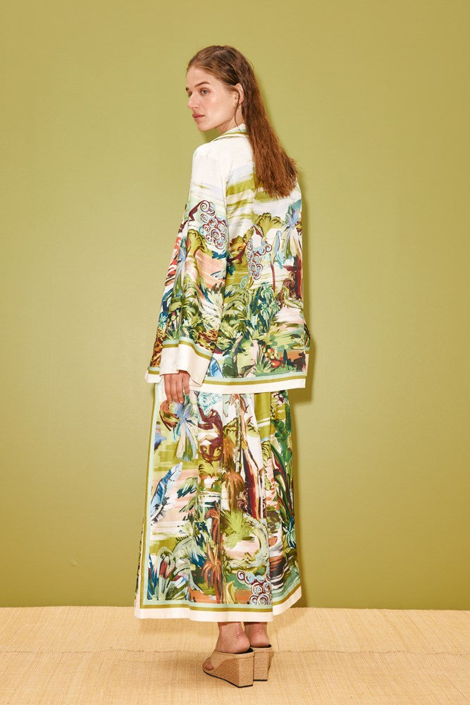 Jungle Boogie Silk Culotte - Alemais
