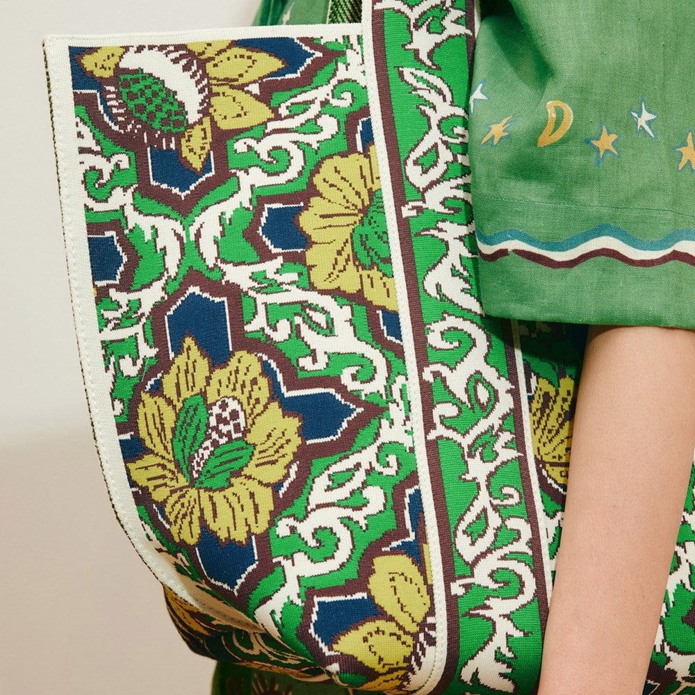 Liana Jacquard Maxi Tote - Alemais