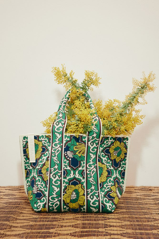 Liana Jacquard Maxi Tote - Alemais