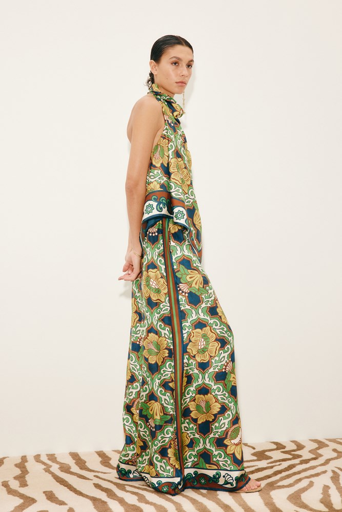 Liana Silk Palazzo Pant - Alemais