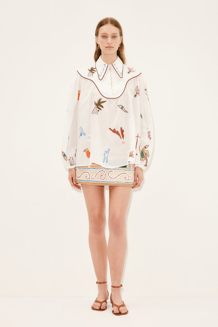 Mina Embroidered Blouse