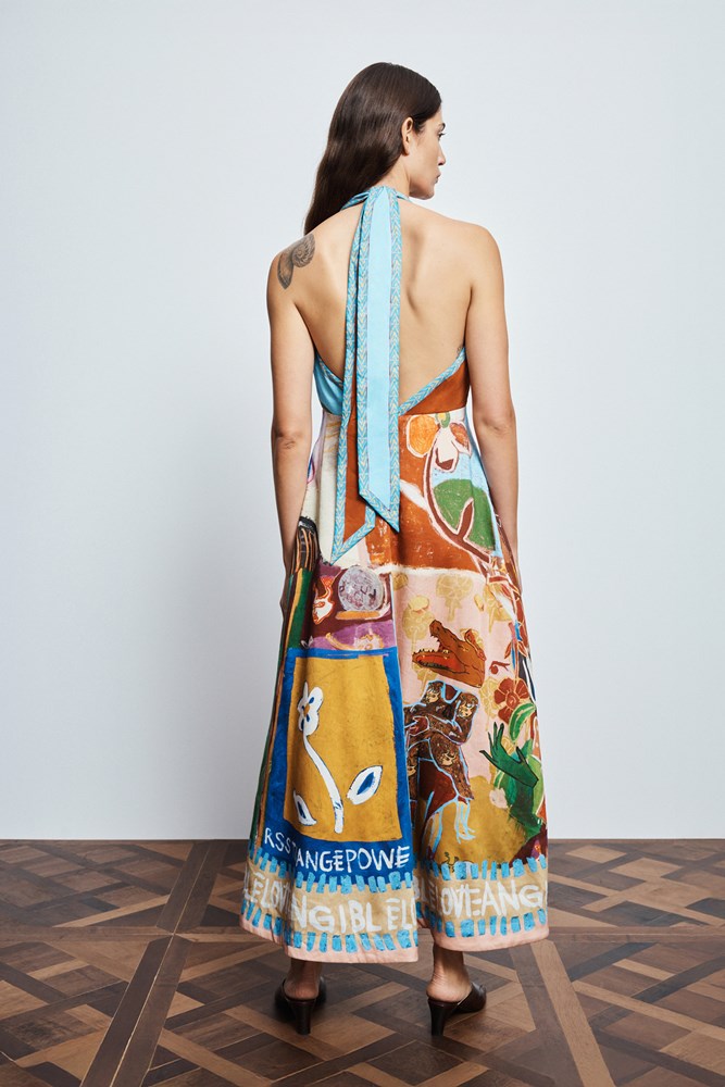 Mlak Halter Midi Dress - Alemais