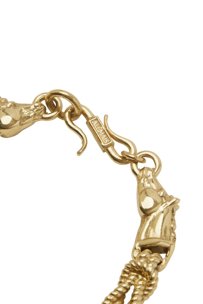 Rope Chain & Horse Clasp Bracelet - Alemais