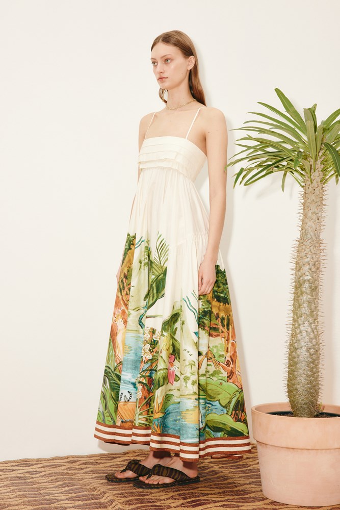 Toucan Tango Midi Dress - Alemais