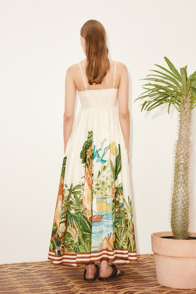 Toucan Tango Midi Dress - Alemais