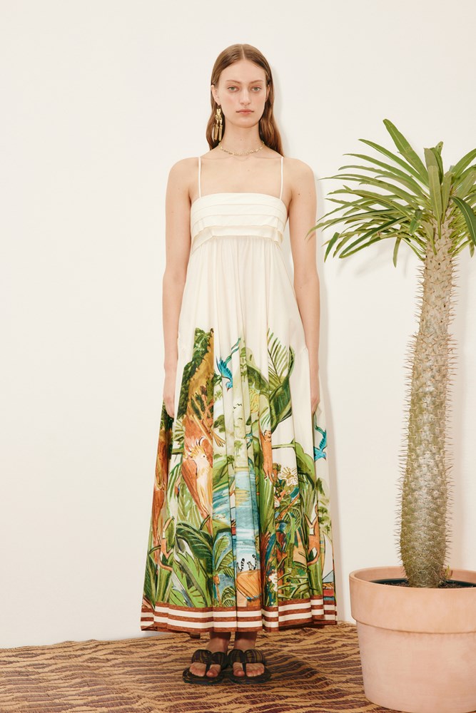Toucan Tango Midi Dress - Alemais