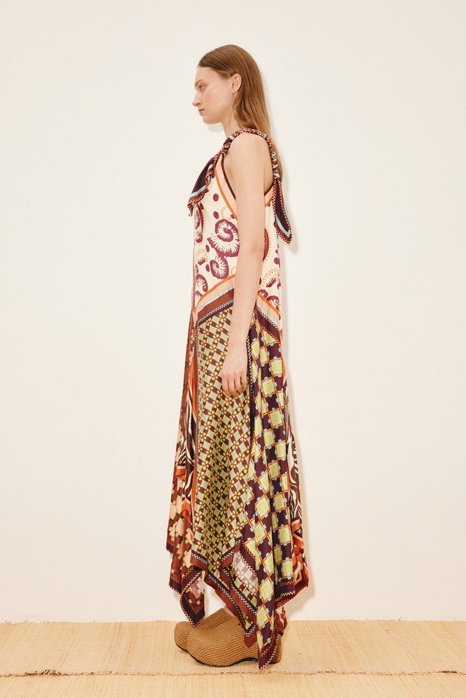 Wilson Silk Midi Dress - Alemais