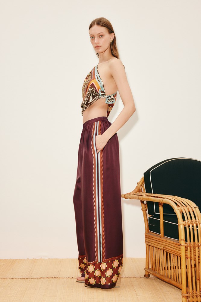 Wilson Silk Pant - Alemais