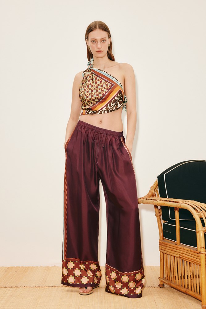 Wilson Silk Pant - Alemais