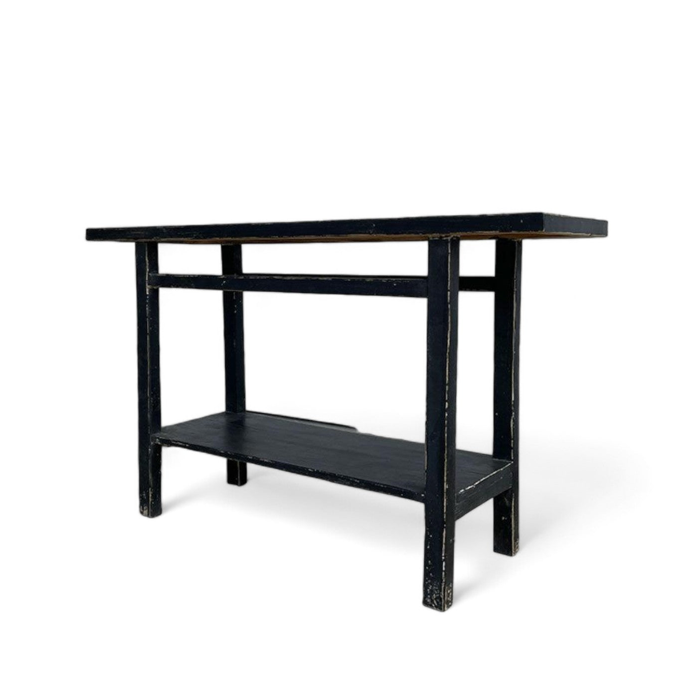 Alter Black Rustic Elm Console Table