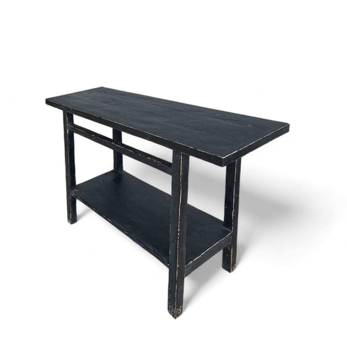 Alter Black Rustic Elm Console Table