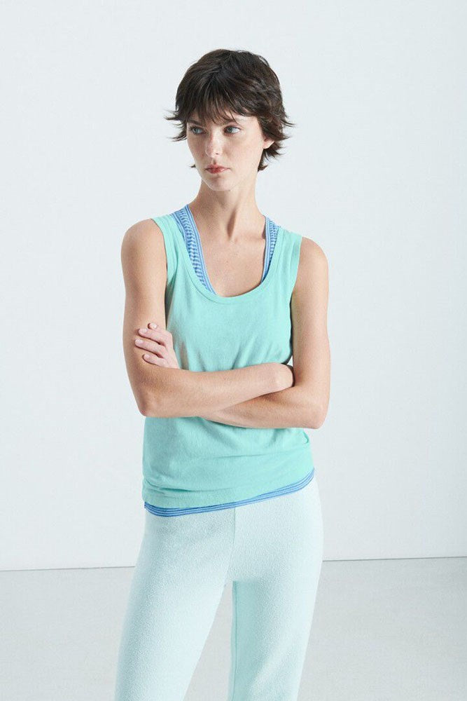 Gamipy Tank Top - Jade - American Vintage