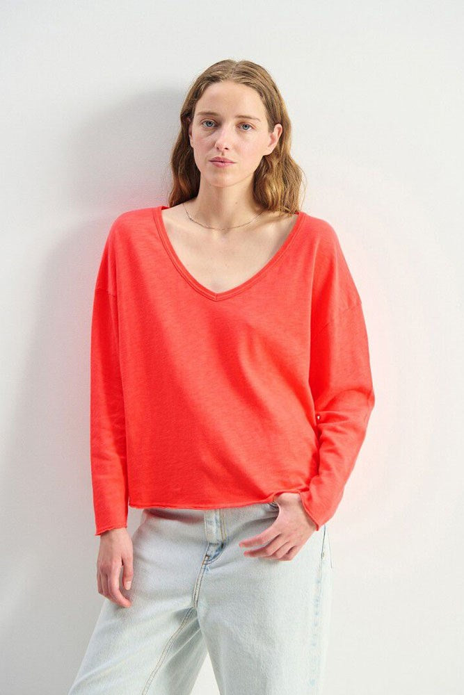 Sonoma V-Neck Long Sleeve T-Shirt - Vintage Sunrise - American Vintage