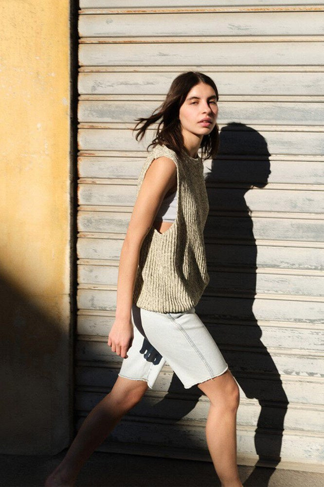 Twily Jumper - Black Mouline Cream - American Vintage