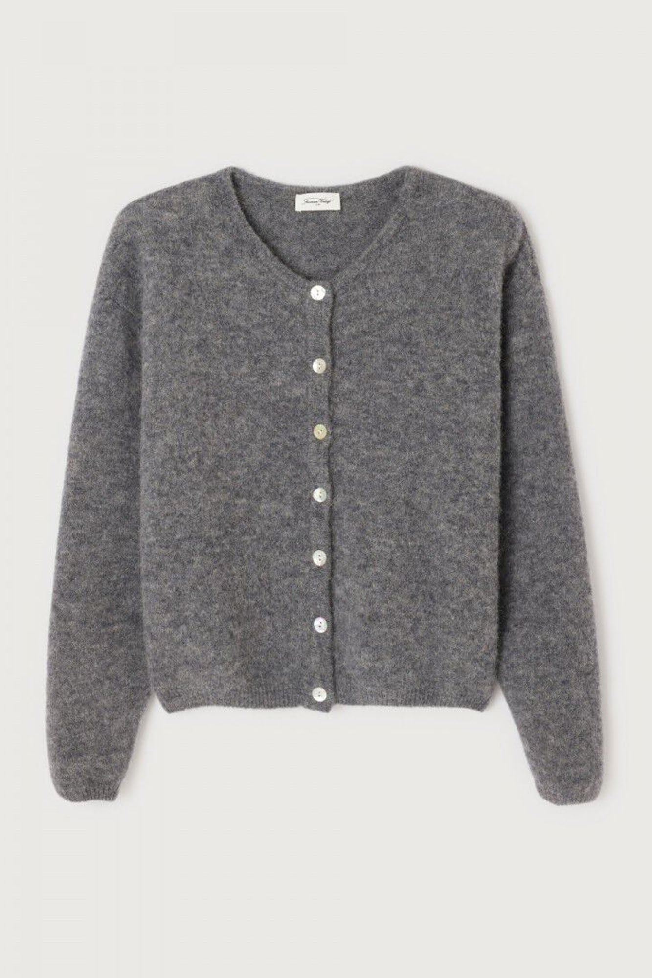 Vitow Cardigan - Steel Melange - American Vintage