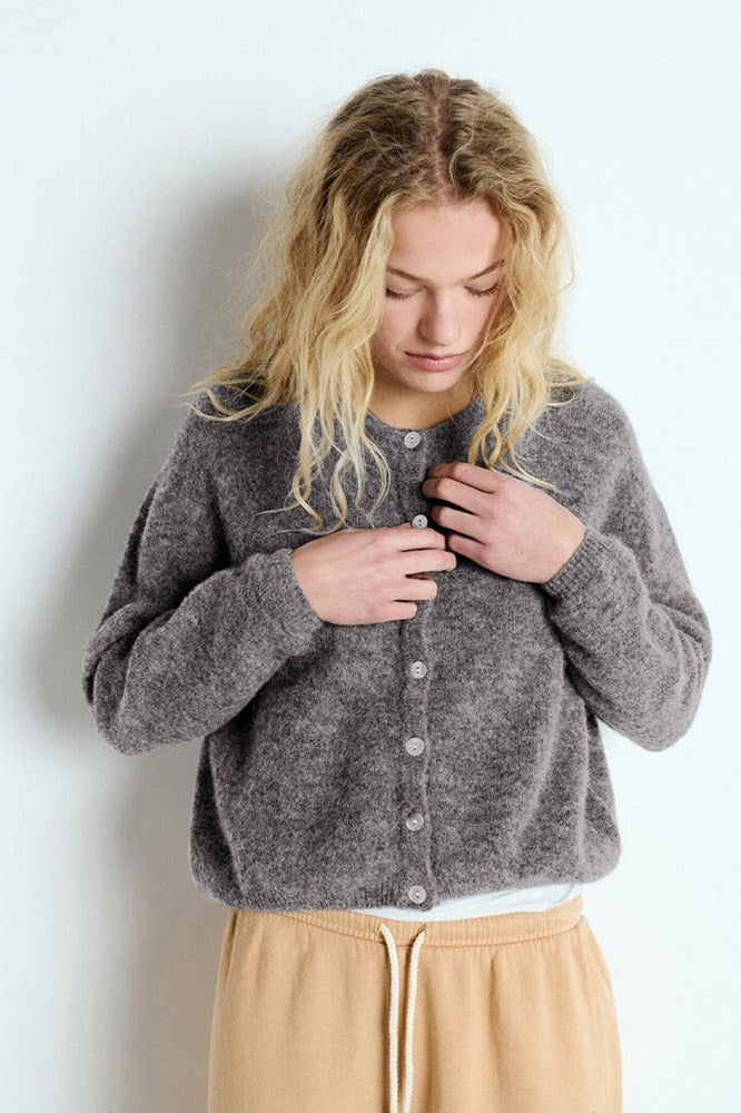 Vitow Cardigan - Steel Melange - American Vintage