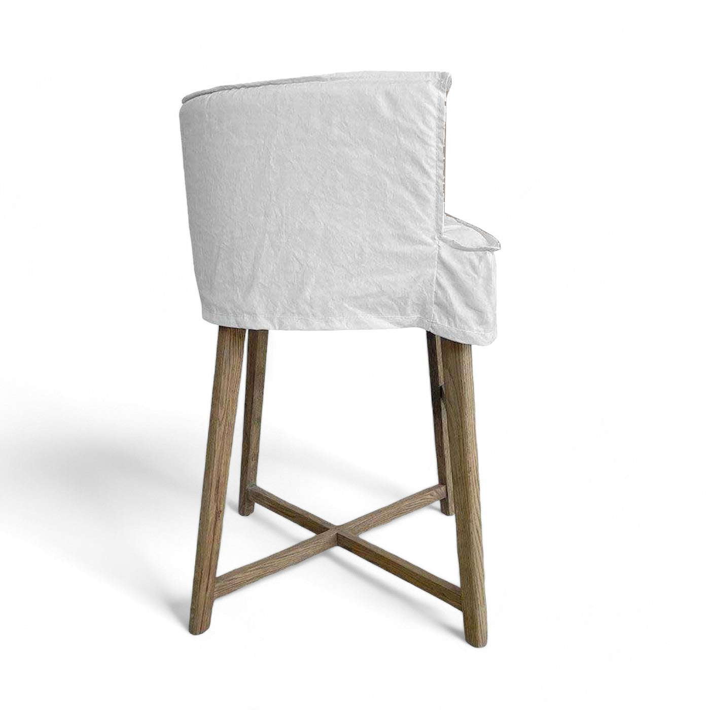 Americana Bar Stool - White Canvas