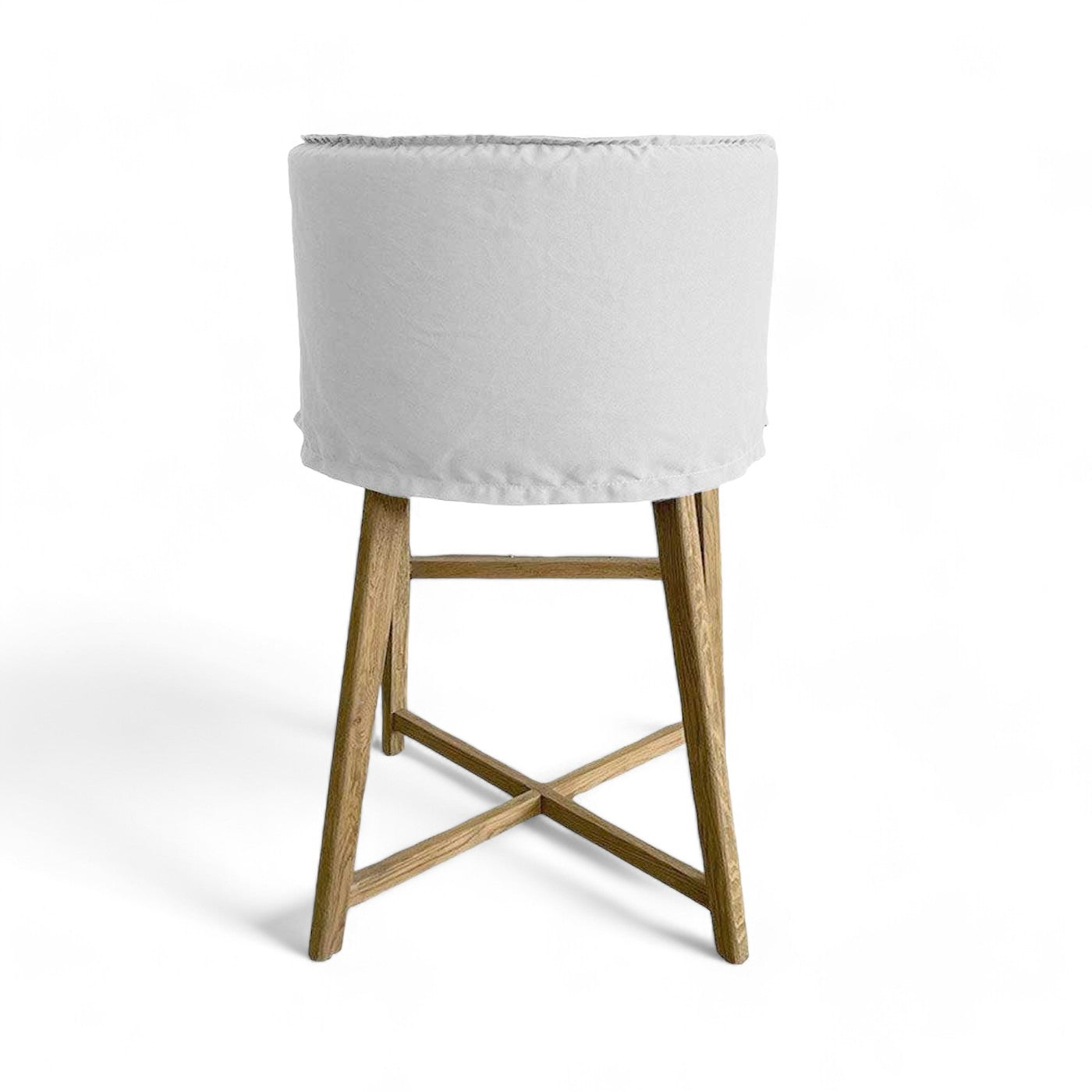 Americana Bar Stool - White Canvas