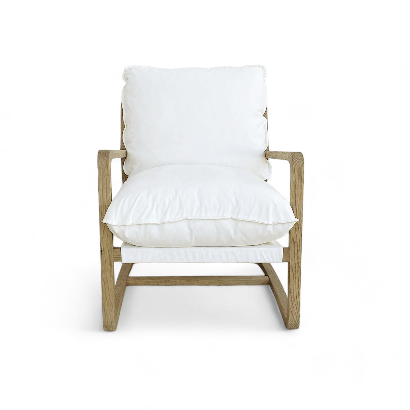 Andreas Canvas Occasional Chair White