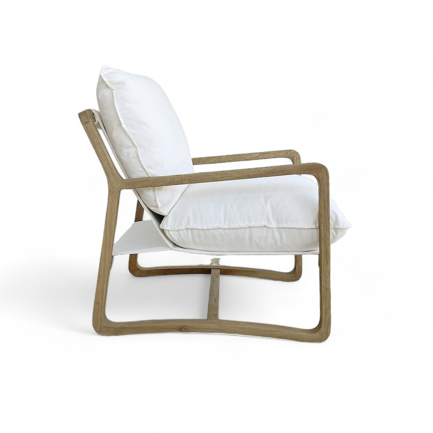 Andreas Canvas Occasional Chair White