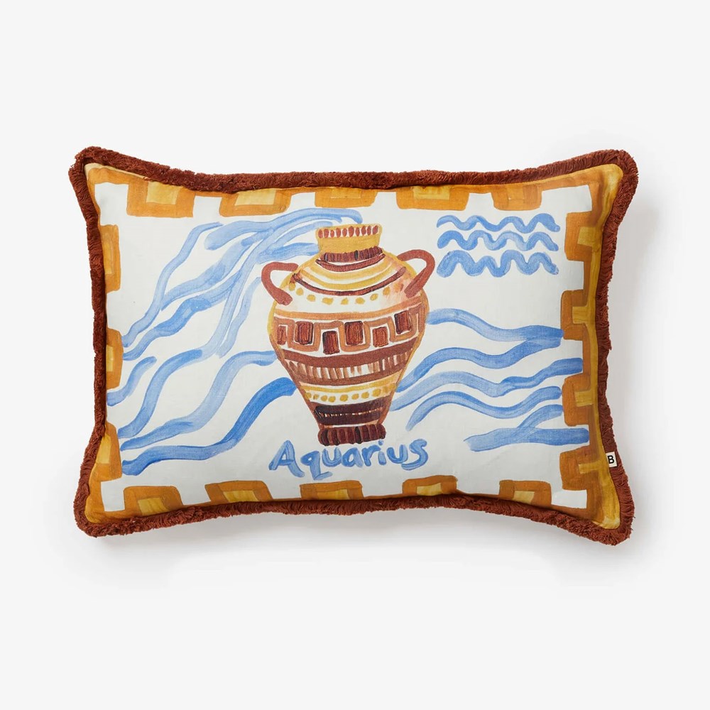 Aquarius Zodiac Cushion
