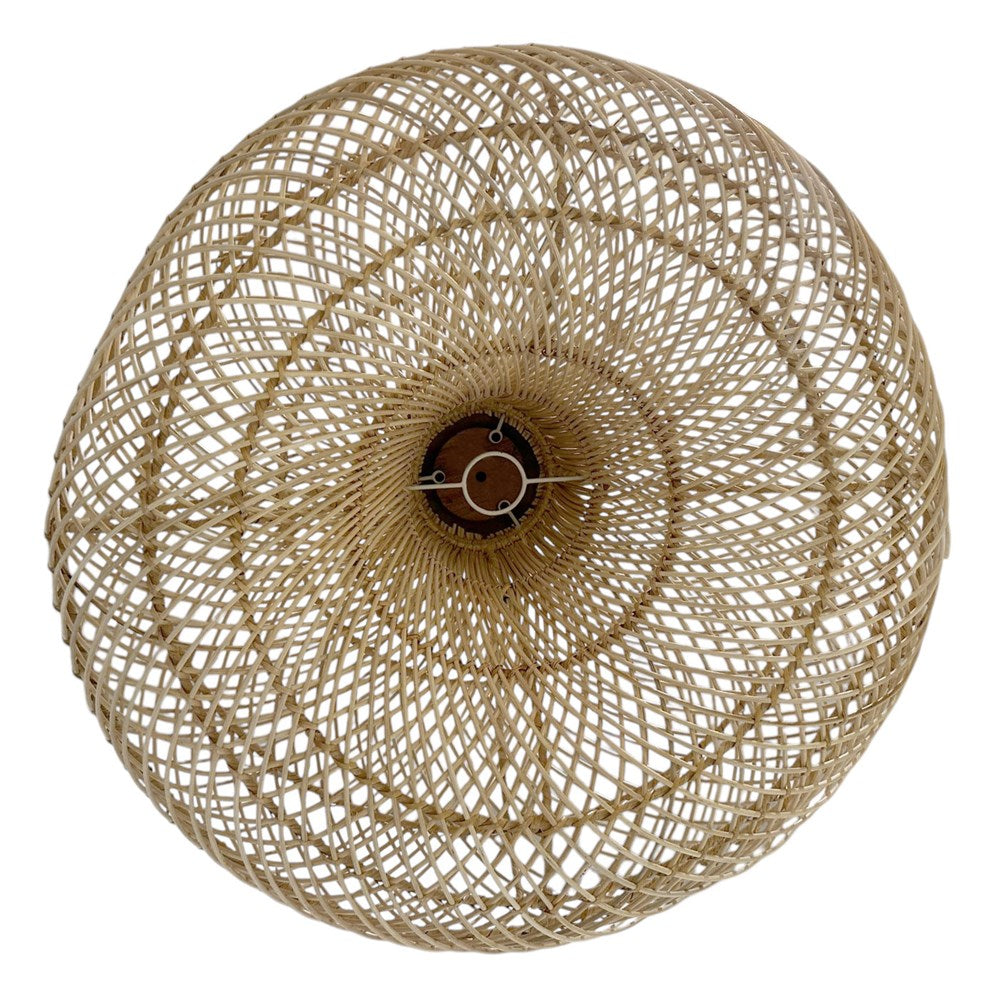 Avoca Rattan & Teak Timber Pendant