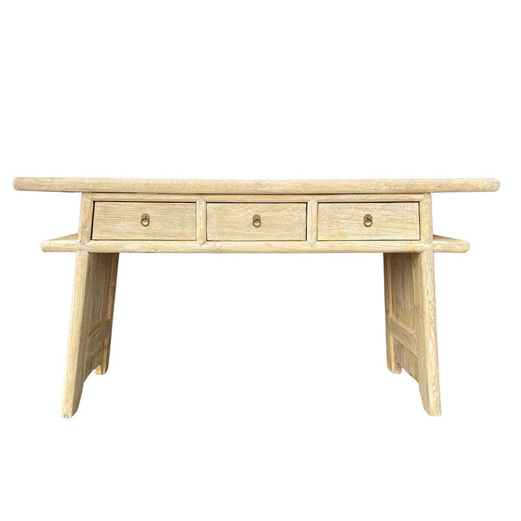 Ayden Elm Console Table with Drawers-St Barts