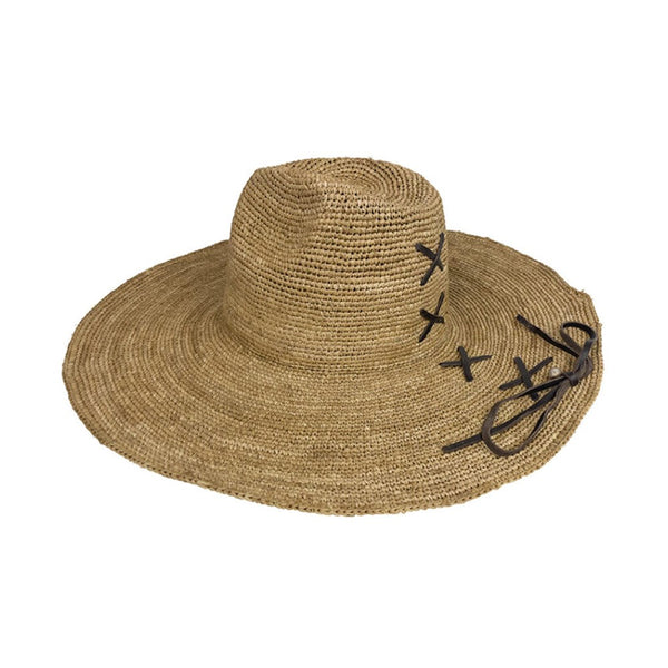 Aziz Lace Hat Light Brown