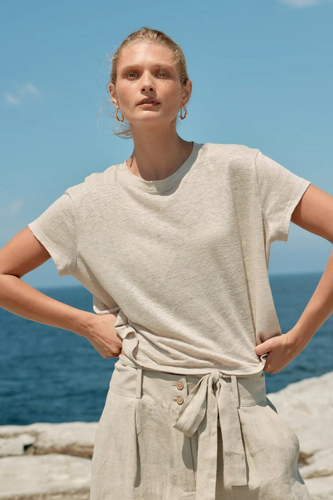 Baby Linen Tee - Natural