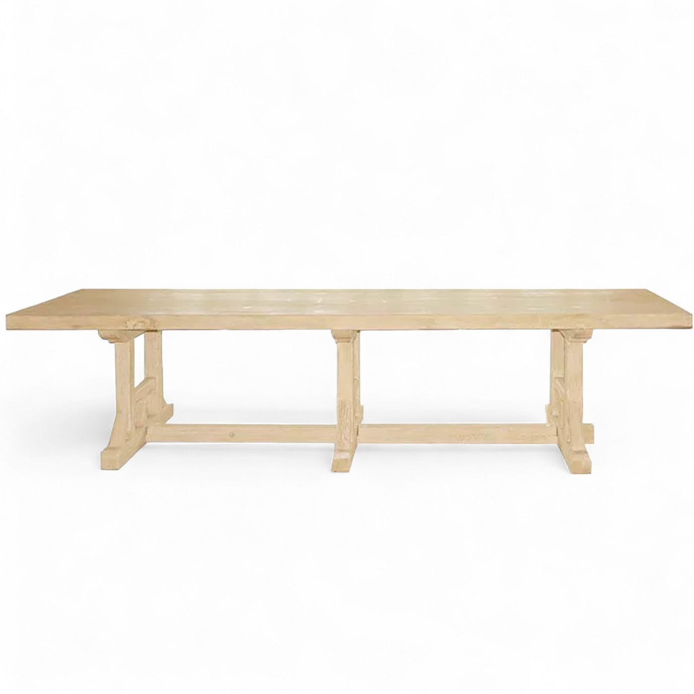 Banquet Rustic Timber Dining Table 3.2m Seats 8-10