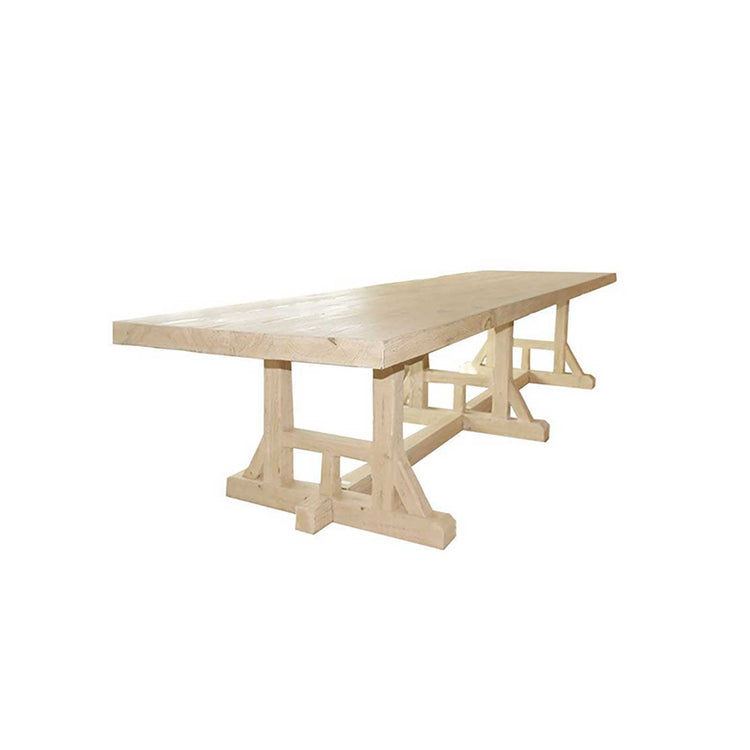 Banquet Rustic Timber Dining Table, 3.2m - Seats:8-10