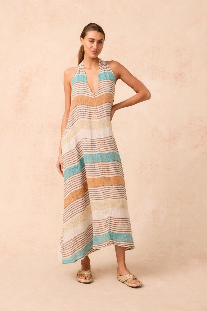 Bare Maxi Dress - Casa Stripe