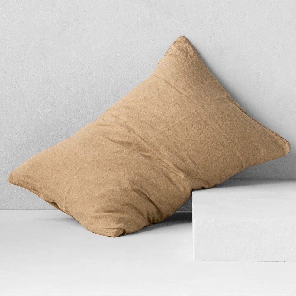 Basix Linen Pillowcase - Carmel