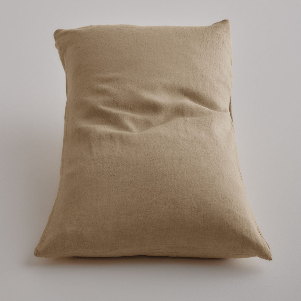 Basix Linen Pillowcase - Carmel