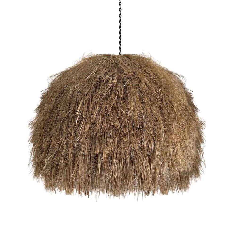 Batu Raffia Fringe Pendant