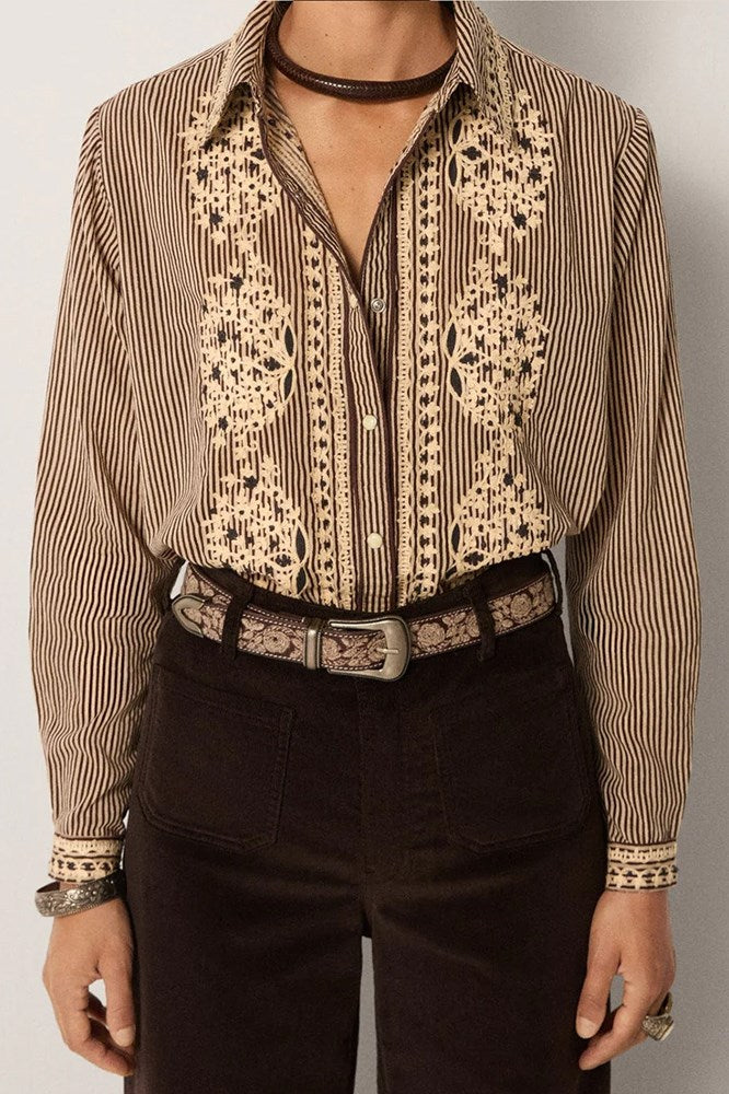 Bebo Blouse - Cohiba Tobbaco