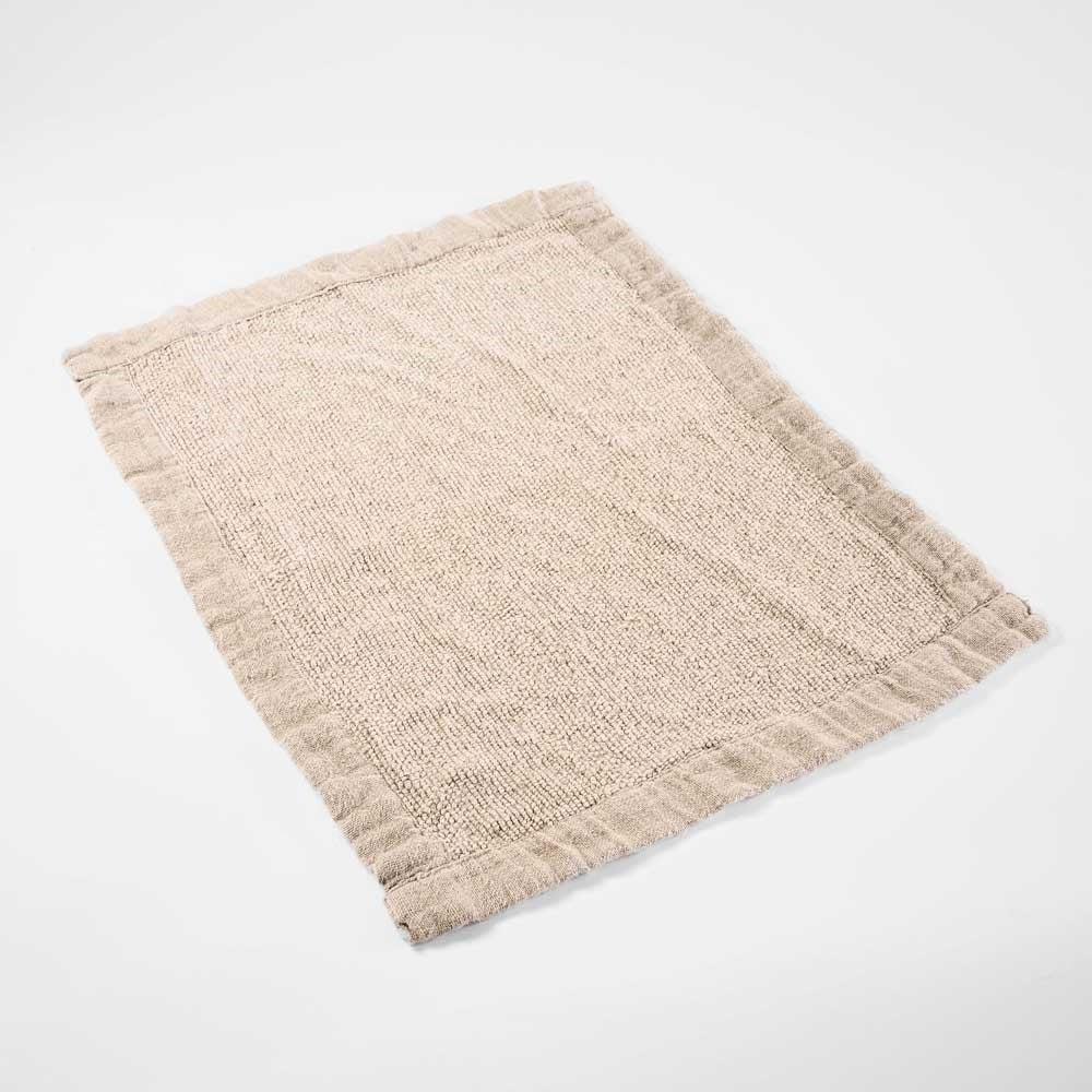 Bedouin Linen Bathmat - Natural