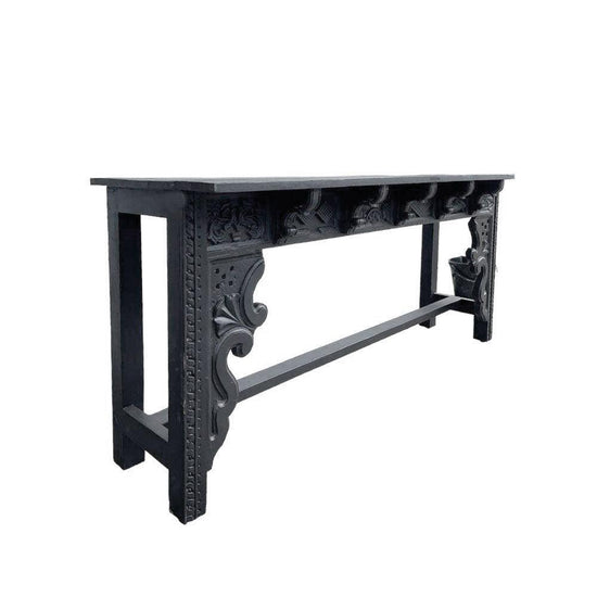 Black Indian Open Back Console