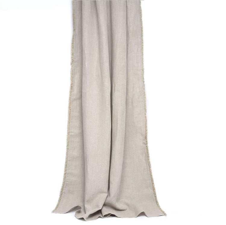 Boho Linen Curtain - Natural