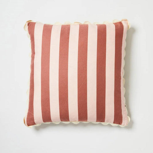 Bold Stripe Berry Pink Cushion