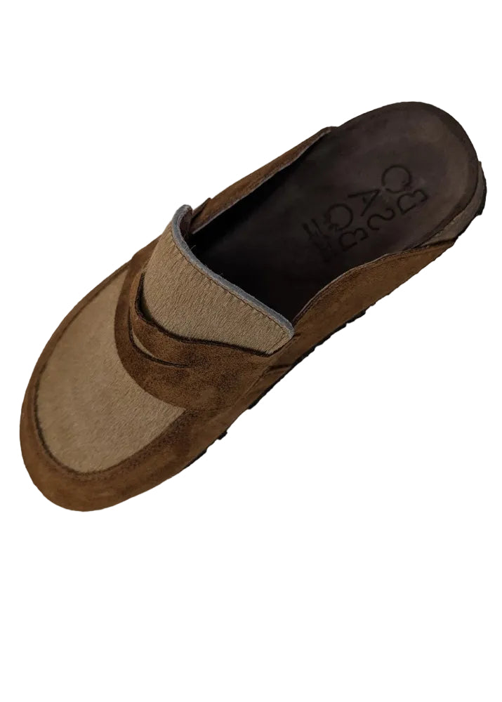 Bosabo Velours Slide - Cognac