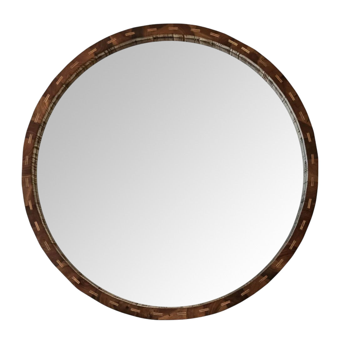 Brooklyn Round Timber Mirror - Large