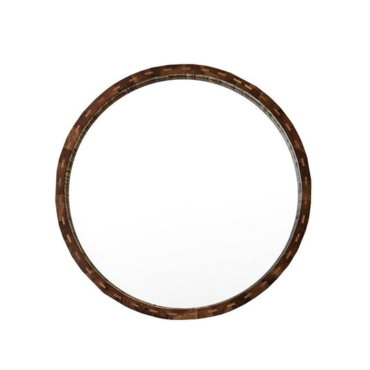 Brooklyn Round Timber Mirror - Medium