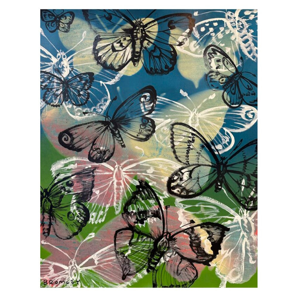 Butterflies Blue and Green