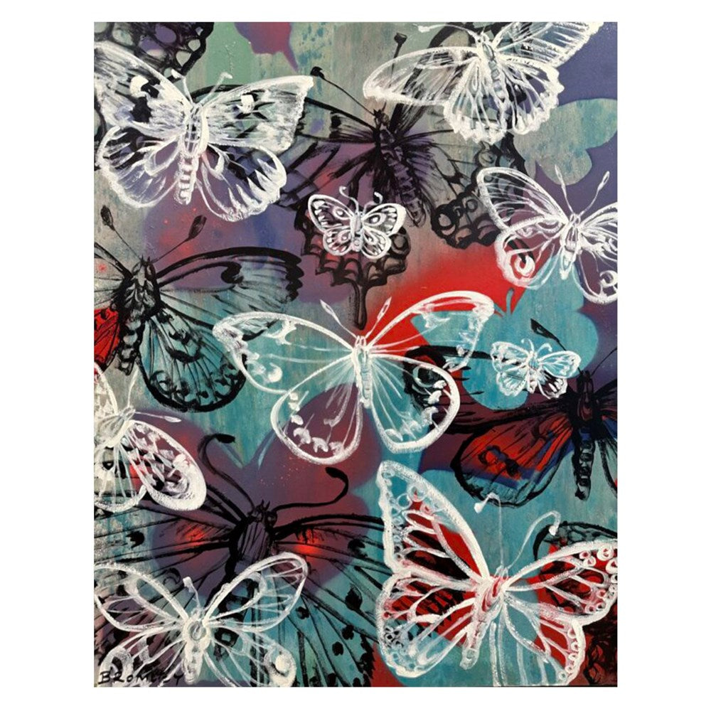 Butterflies Purple and Blue