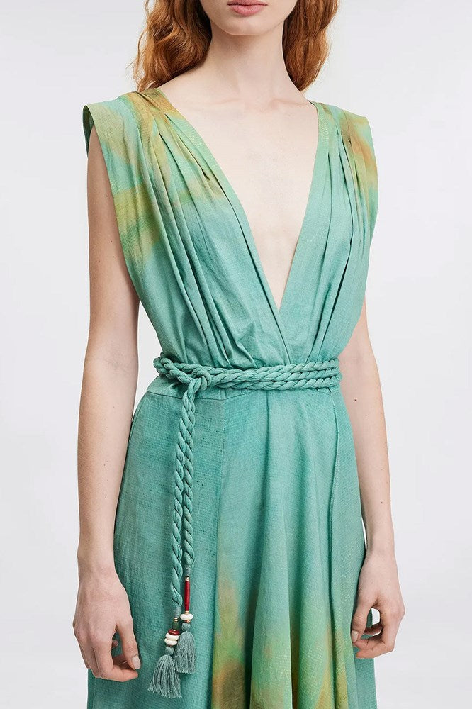 Byllos Dress - Rainfall Bamboo Green