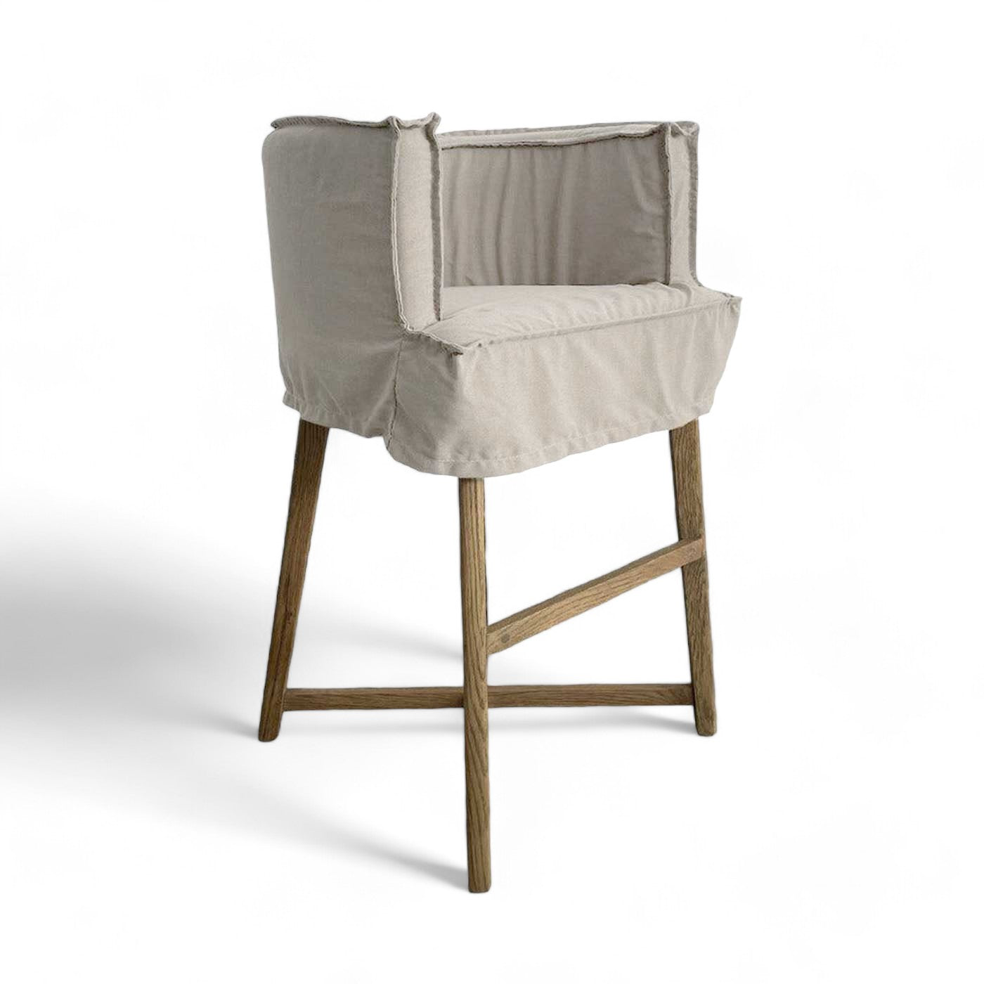 COVER Americana Bar Stool - Sand Canvas