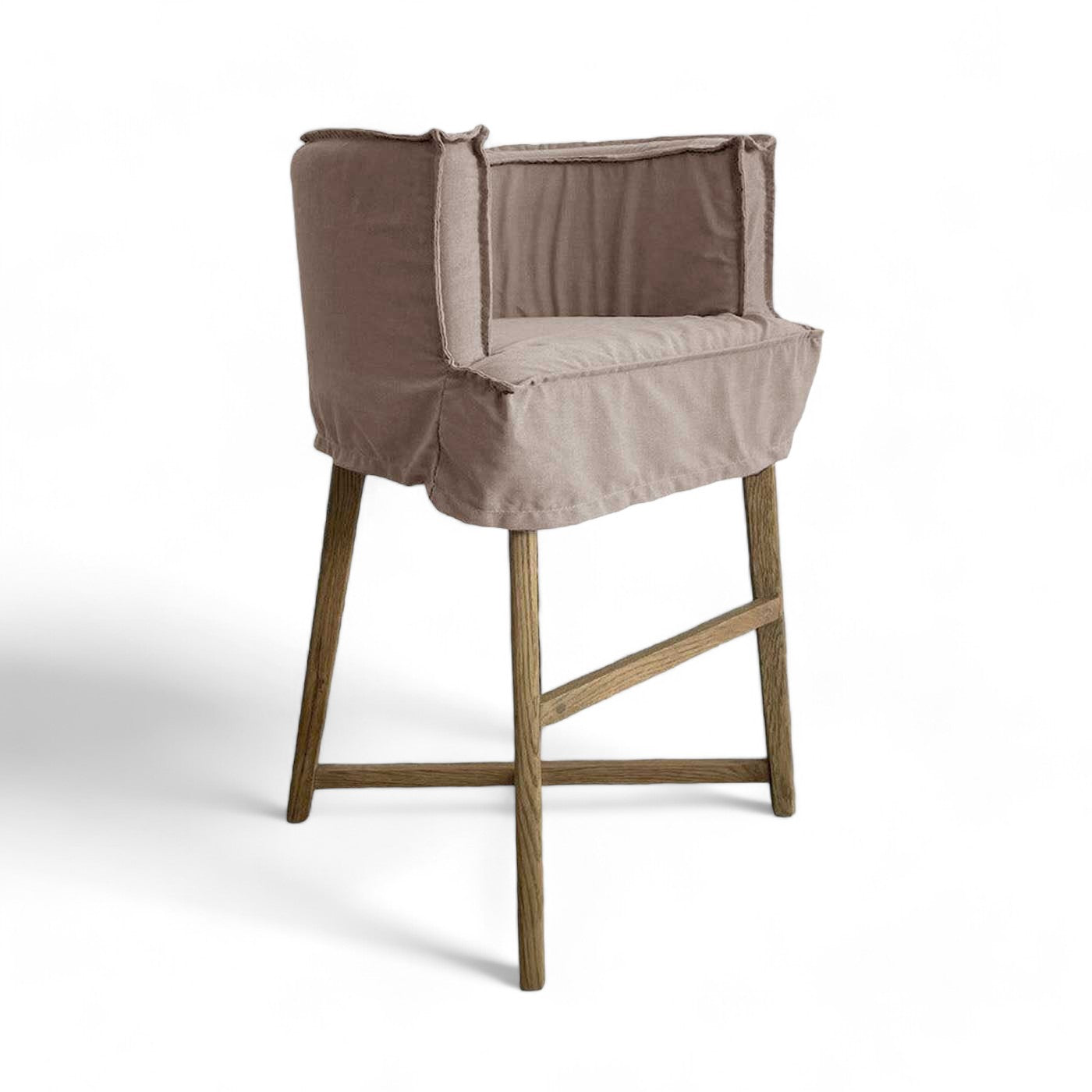 COVER Americana Bar Stool - Taupe Canvas