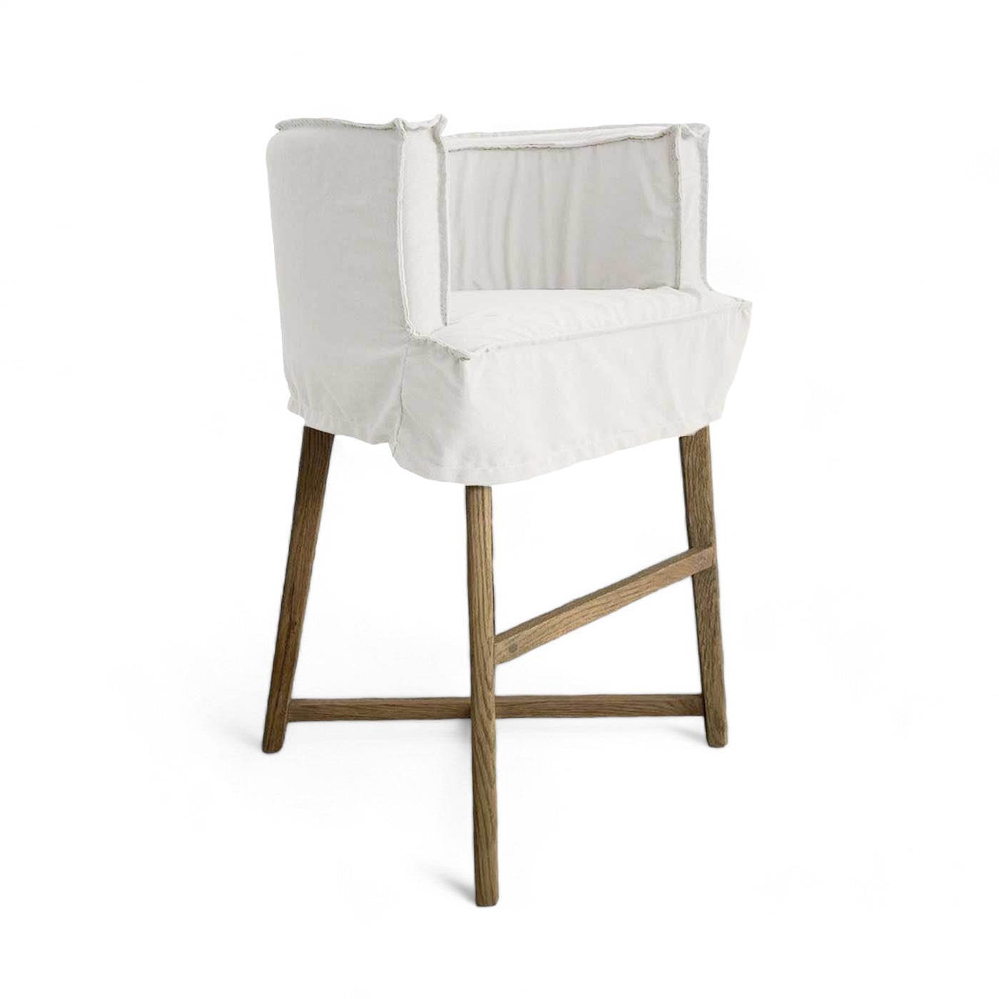 COVER Americana Bar Stool - White Canvas